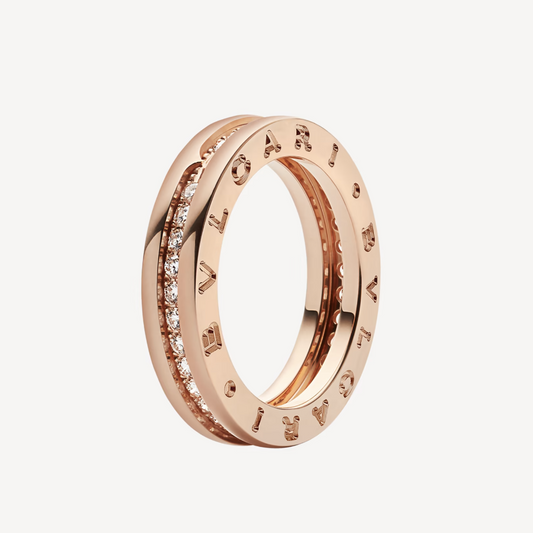[GALE]ZERO 1 ONE-BAND PAVED DIAMONDS ON THE SPIRAL RING