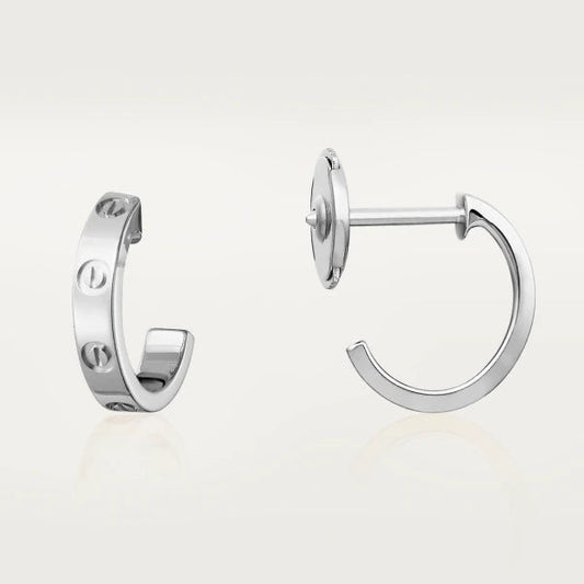 [GALE]LOVE EARRINGS 2.65MM SILVER