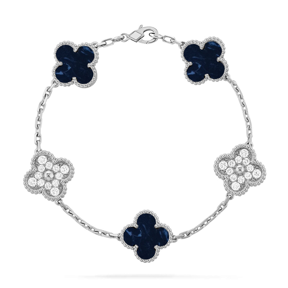 [GALE]CLOVER 5 MOTIF PIETERSITE BRACELET COLLECTION