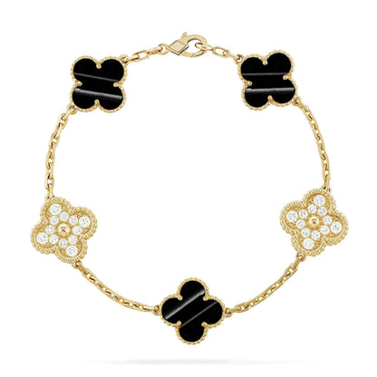 [GALE] CLOVER 5 MOTIF PULSAR STONE BRACELET COLLECTION