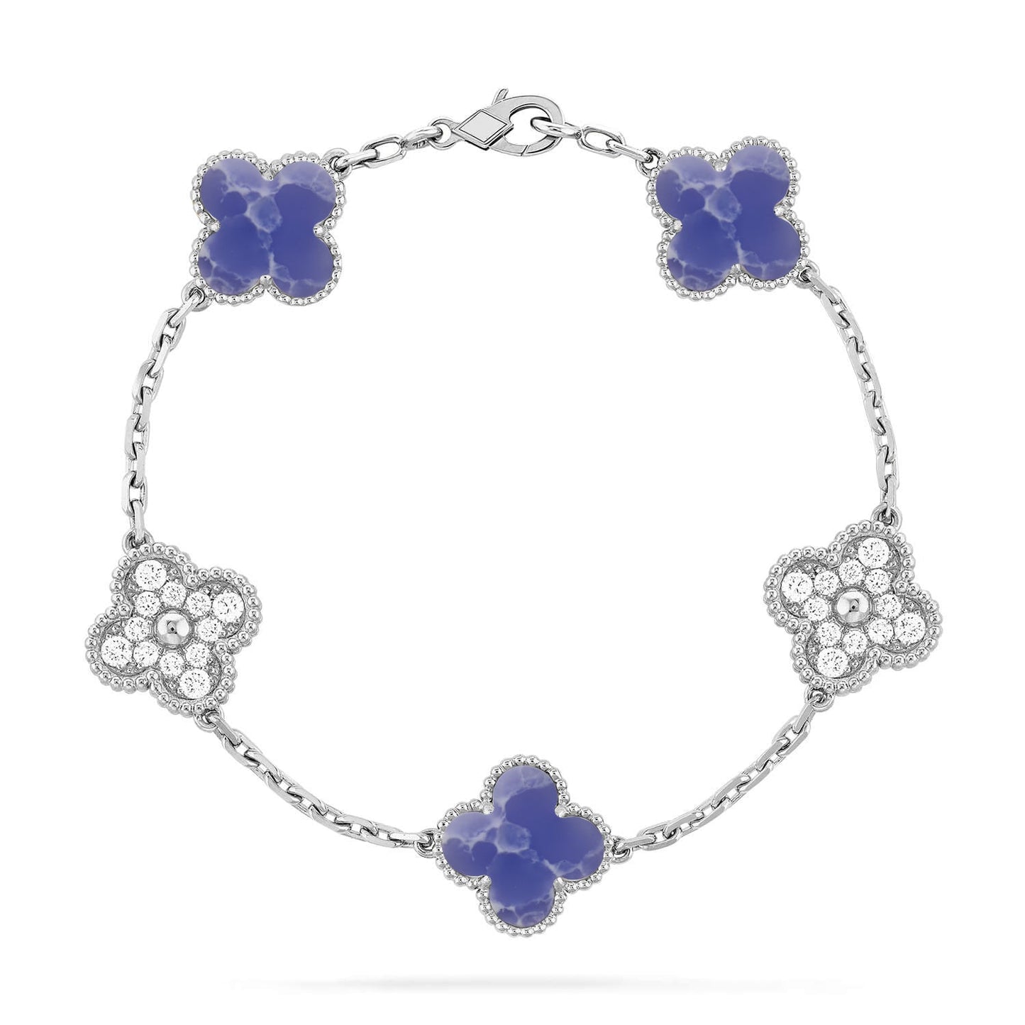 [GALE]CLOVER 5 MOTIF BLUE VEINS BRACELET COLLECTION