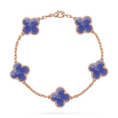 [GALE]CLOVER 5 MOTIF BLUE VEINS BRACELET COLLECTION