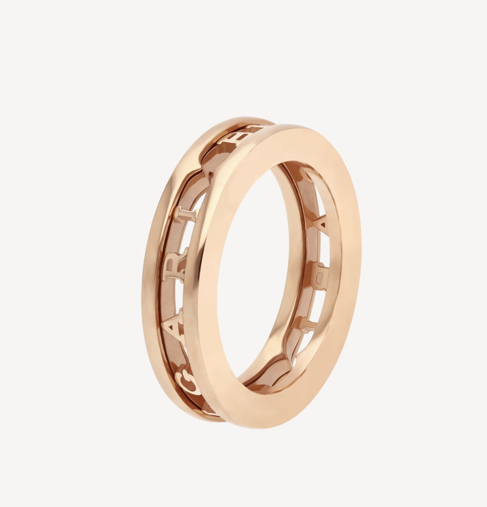[GALE]ZERO 1 ONE-BAND WITH OPENWORK LOGO SPIRAL RING