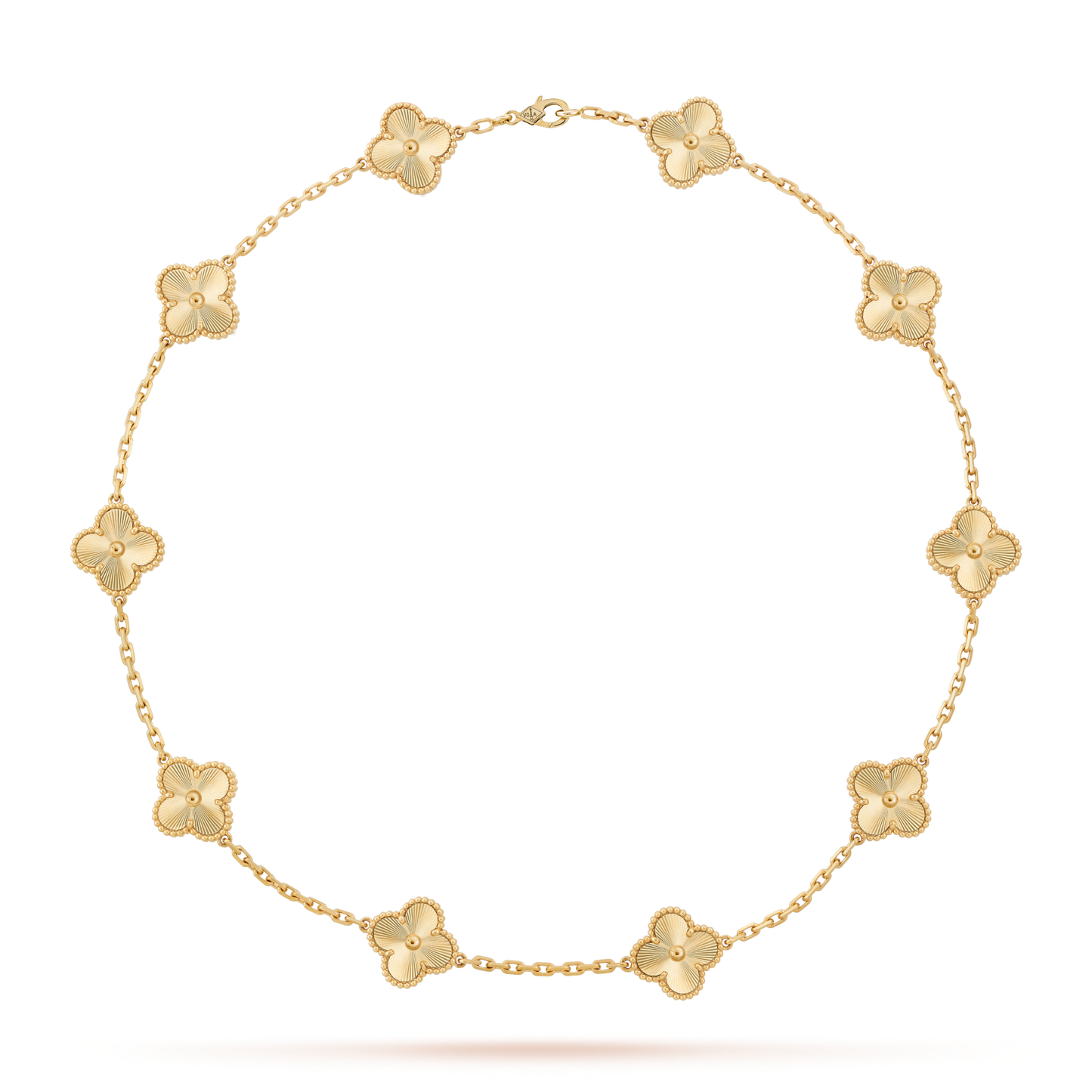 [GALE]CLOVER 10 MOTIFS LASER NECKLACE