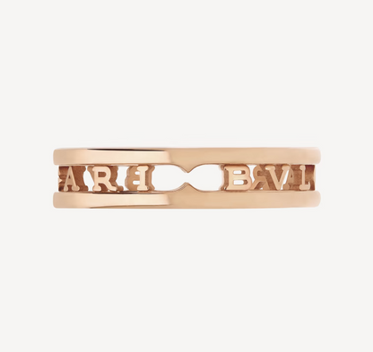 [GALE]ZERO 1 ONE-BAND WITH OPENWORK LOGO SPIRAL RING