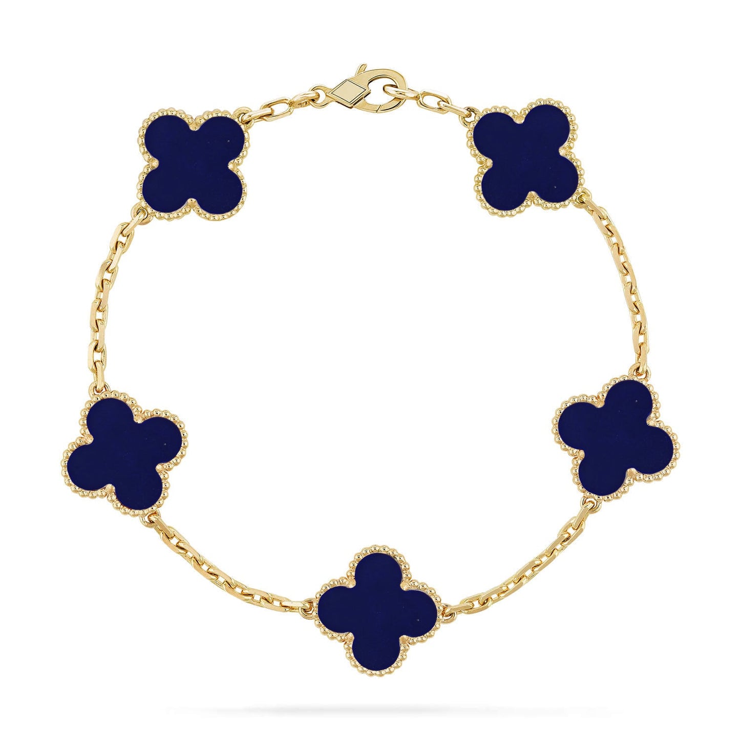 [GALE]CLOVER 5 MOTIF LAPIS LAZULI BRACELET COLLECTION