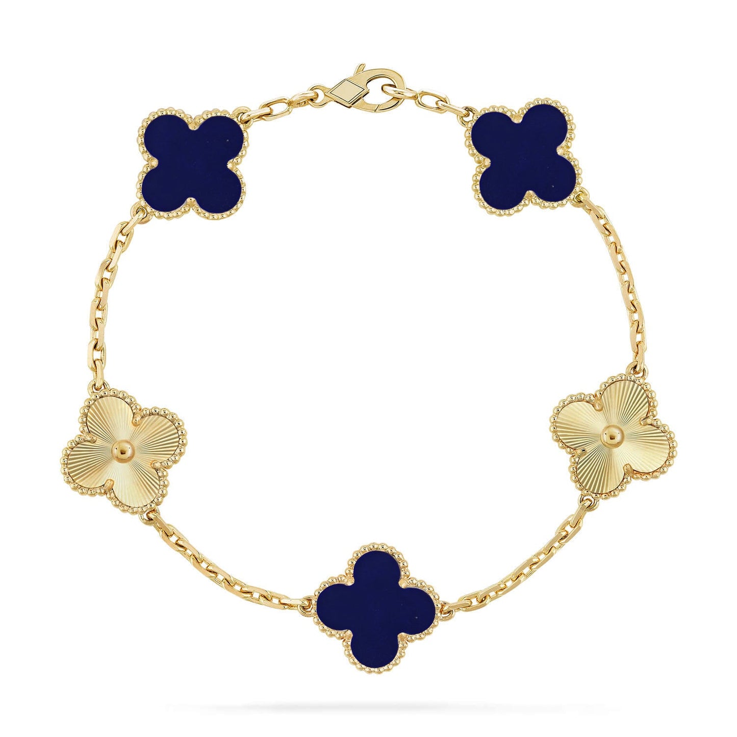[GALE]CLOVER 5 MOTIF LAPIS LAZULI BRACELET COLLECTION