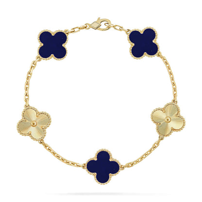 [GALE]CLOVER 5 MOTIF LAPIS LAZULI BRACELET COLLECTION