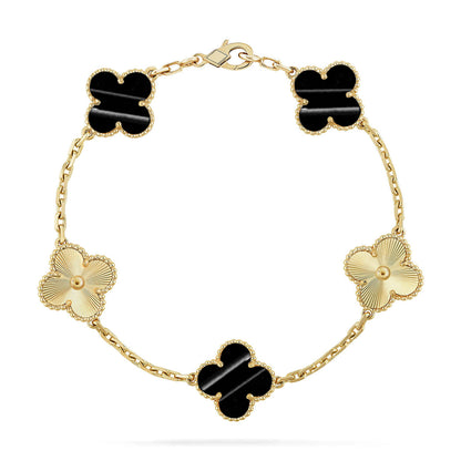 [GALE] CLOVER 5 MOTIF PULSAR STONE BRACELET COLLECTION