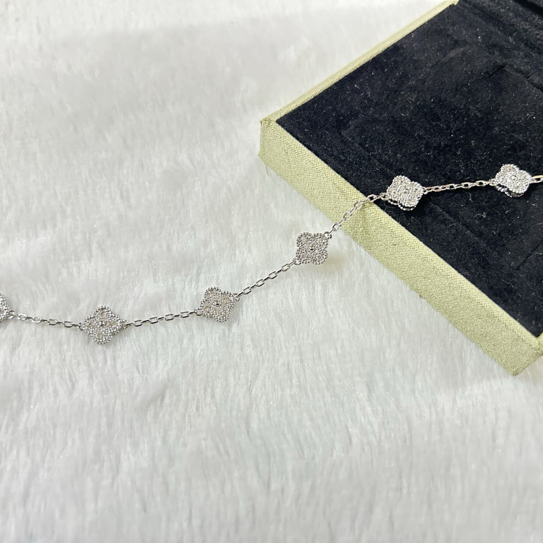 [GALE]CLOVER 6 MOTIF DIAMOND BRACELET