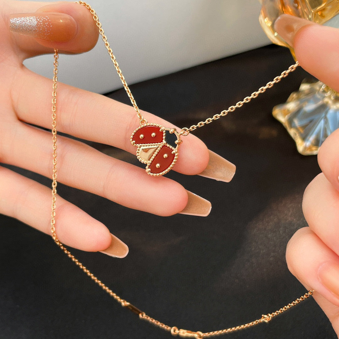 [NOVO] GLUCKY CARNELIANS MARIENKÄFER-KETTE