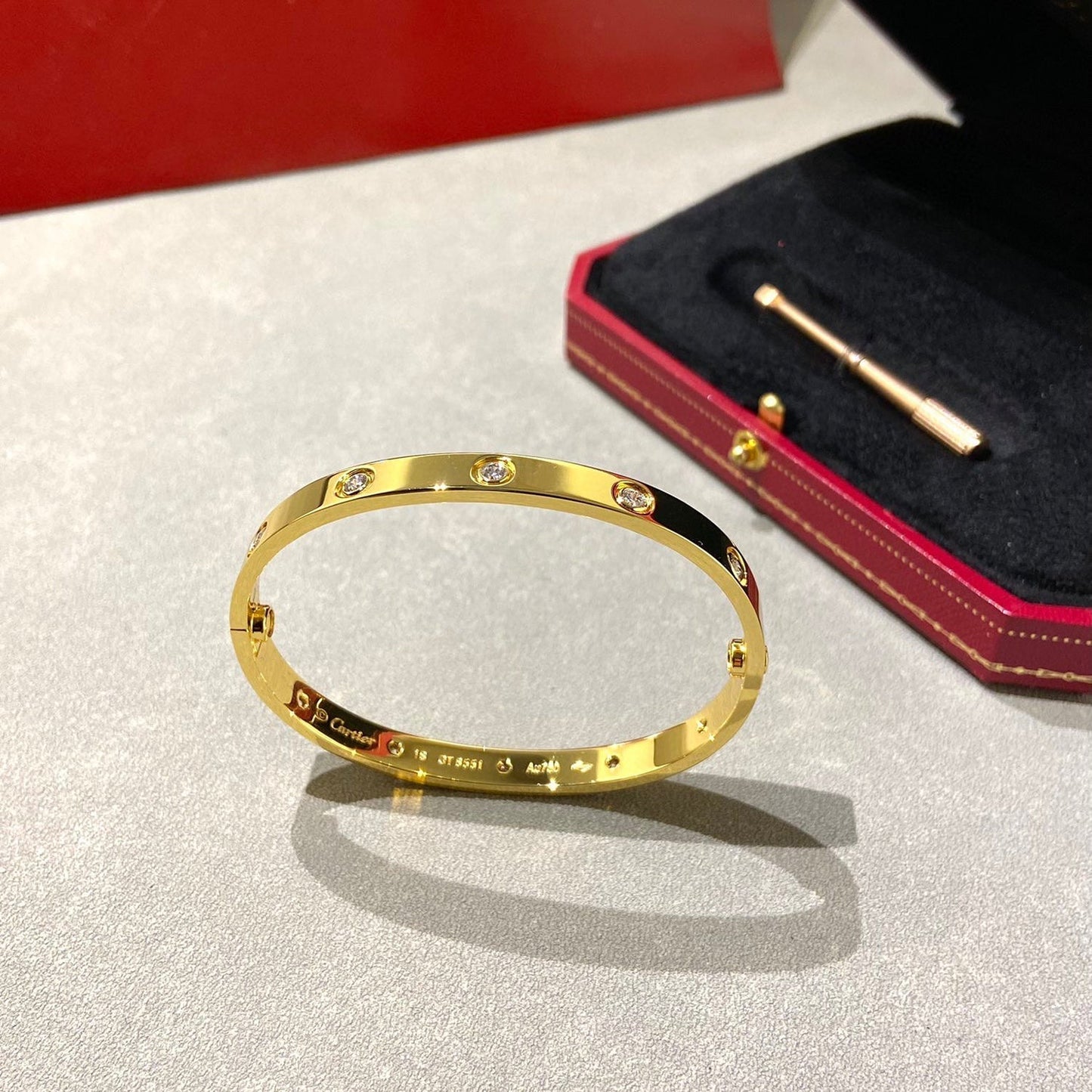 [GALE]LOVE BRACELET 6.1MM 10 DIAMONDS