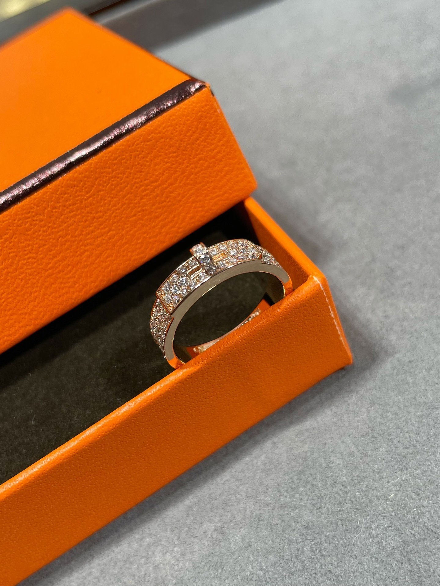 [GALE]KELLY PINK GOLD DIAMOND RING