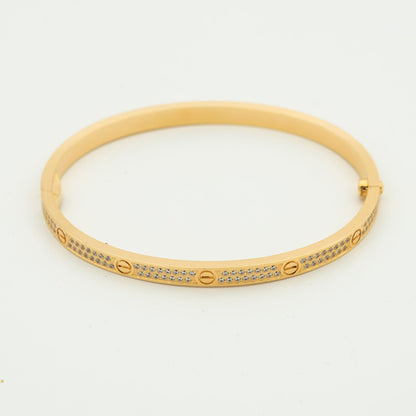 [GALE]LOVE BRACELET 3.65MM DIAMOND-PAVED
