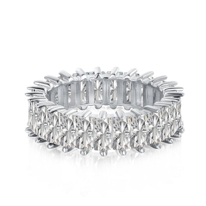 [GALE]Unique Colorful Radiant Cut RIng