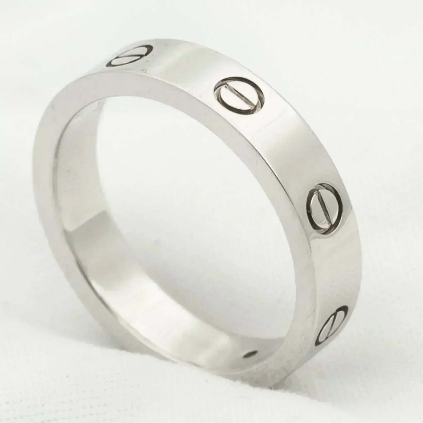 [GALE]LOVE RING 4MM 1 DIAMOND SILVER