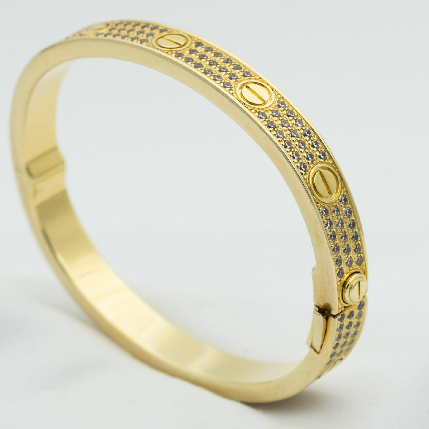 [GALE]LOVE BRACELET 6.1MM DIAMOND-PAVED
