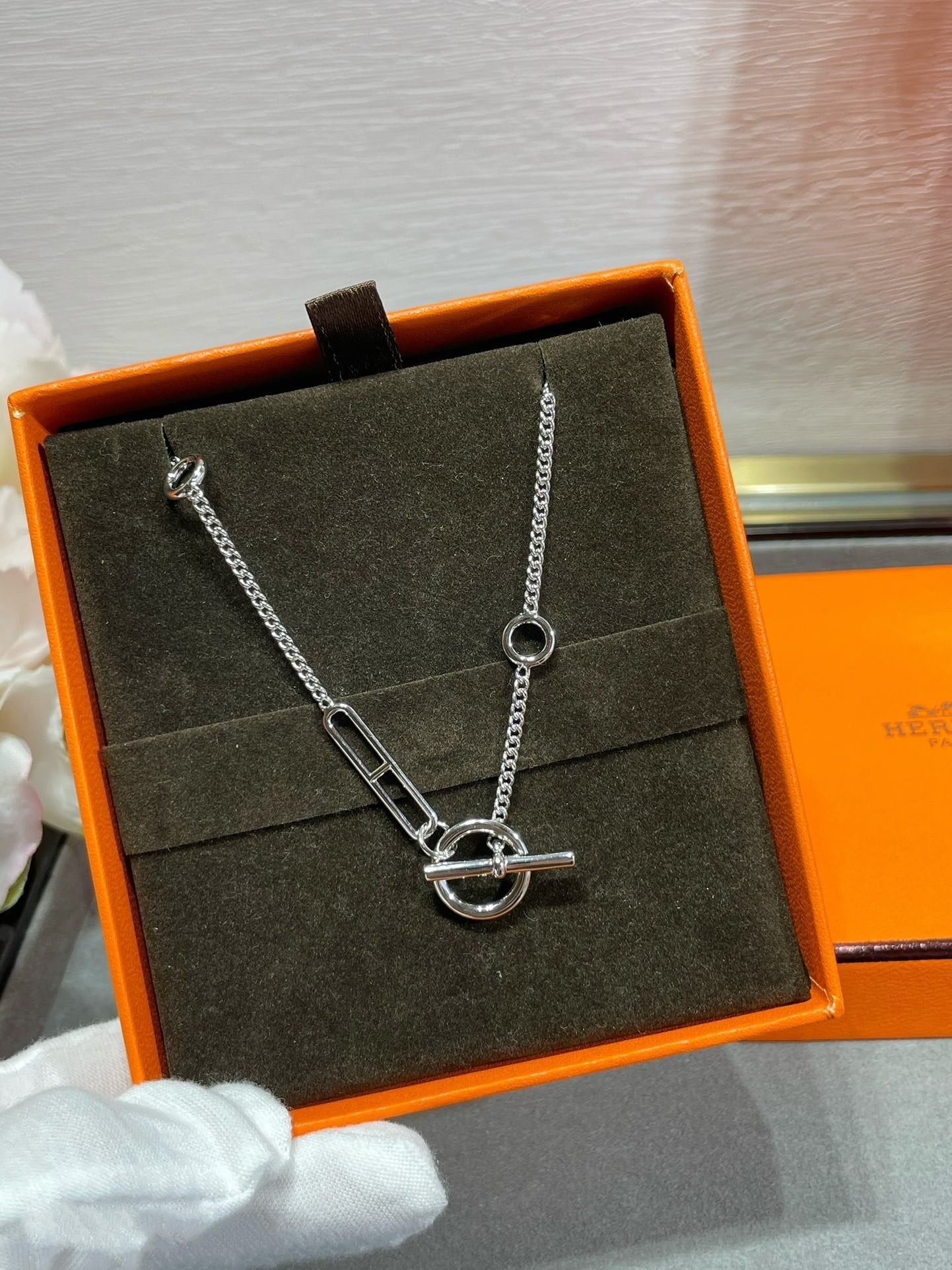 [GALE]HM STERLING CHAINE D'ANCRE HEART