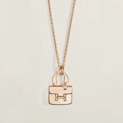 [GALE]AMULETTE PEDANT ROSE GOLD NECKLACE