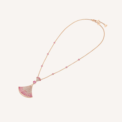 [GALE]DREAM NECKLACK DIAMOND PINK GOLD