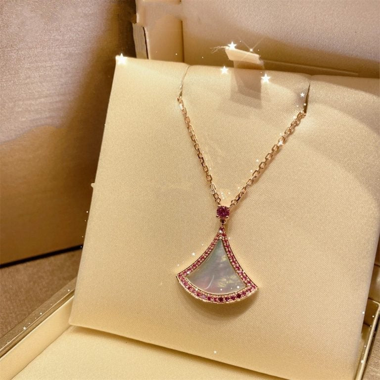 [GALE]DREAM NECKLACE MOP DIAMOND PINK