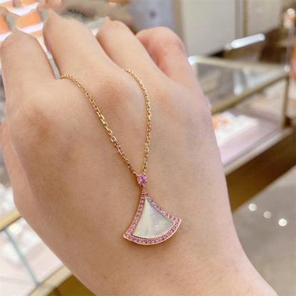 [GALE]DREAM NECKLACE MOP DIAMOND PINK