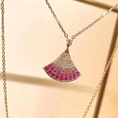 [GALE]DREAM NECKLACE PINK GOLD PINK DIAMOND