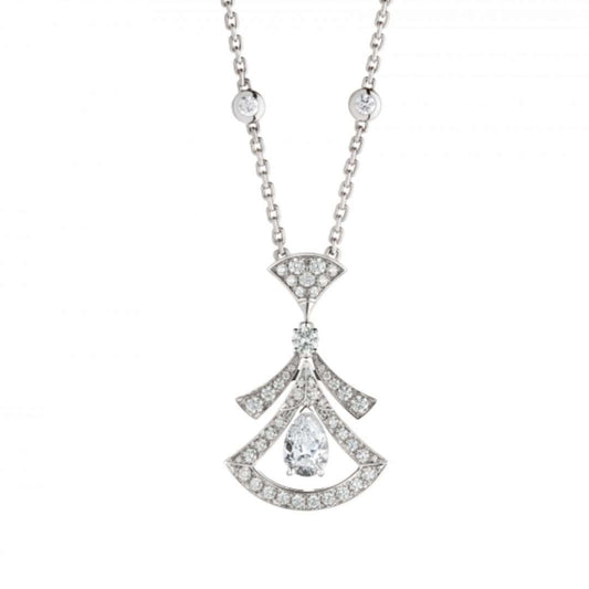 [GALE]DREAM NECKLACE WHITE DIAMOND SILVER