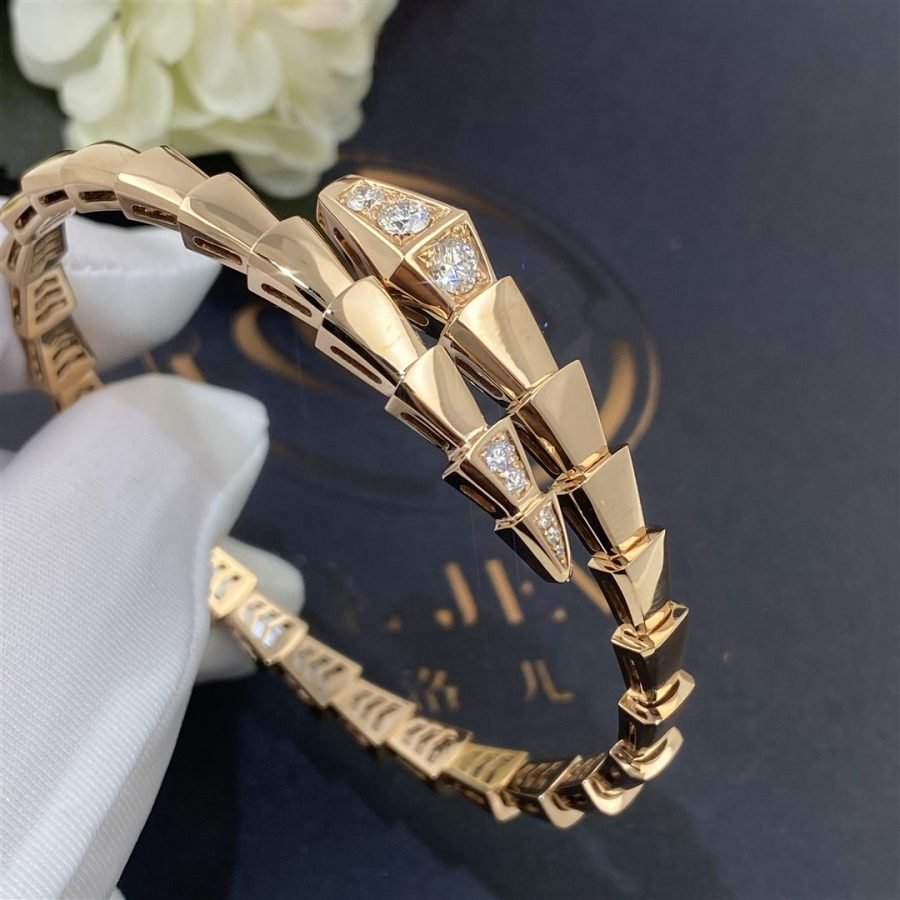 [GALE]SERPENTI BRACELET DIAMONDS PINK GOLD