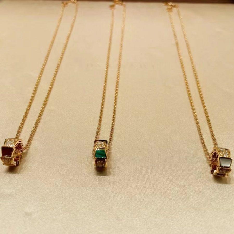 [GALE]SERPENTI PEDANT DIAMOND NECKLACE