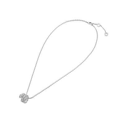 [GALE]SERPENTI  NECKLACE DOUBLE RING DIAMOND