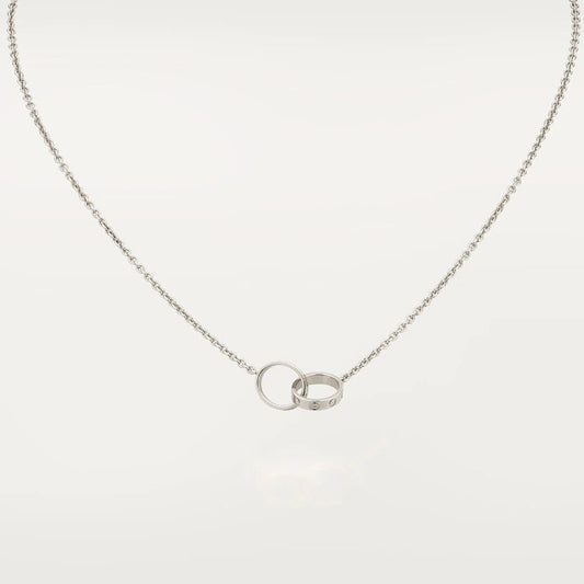 [GALE]LOVE NECKLACE PINK GOLD AND SILVER