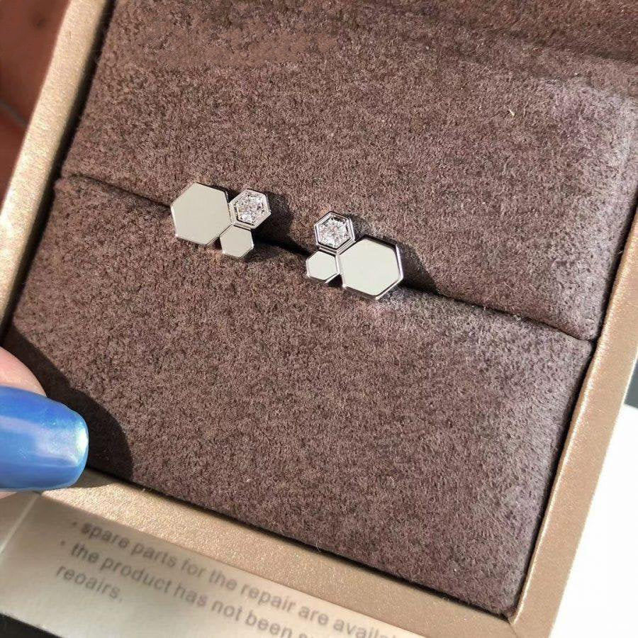 [GALE]BEE LOVE SILVER DIAMOND EARRINGS