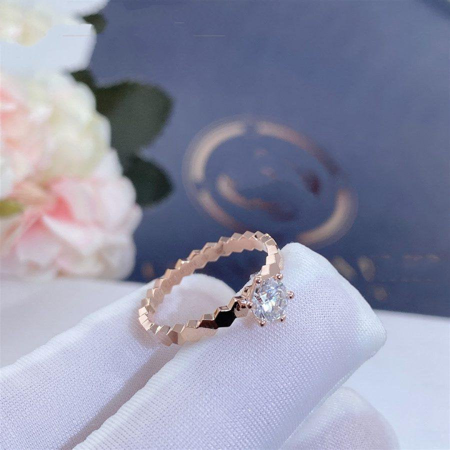 [GALE]BEE LOVE RING PINK GOLD 1 DIAMOND