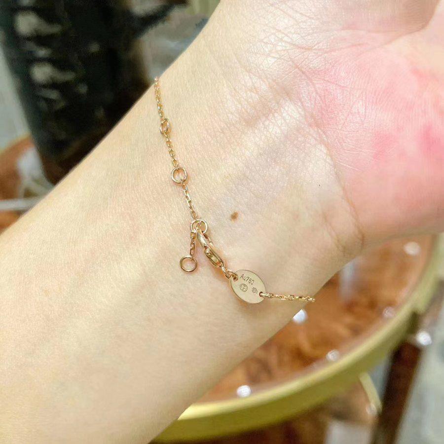 [GALE]JEUX DE BRACELET MOP PINK GOLD DIAMONDS