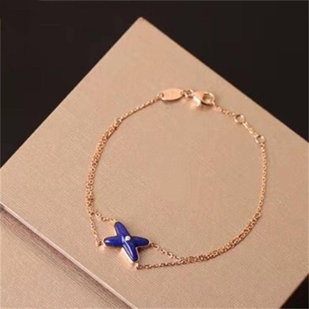 [GALE]Hollow Design Four-Leaf Clover Flower Shape Ring