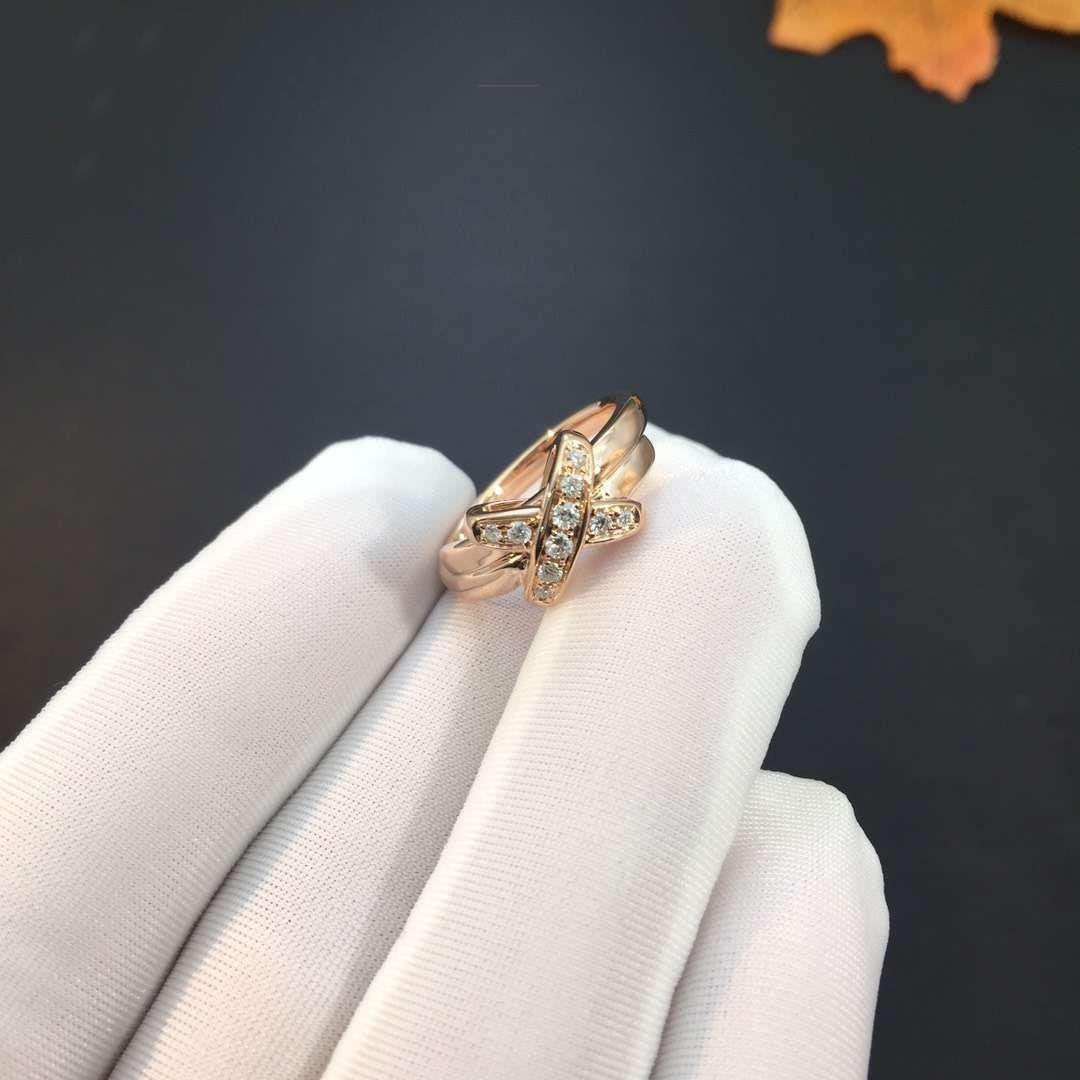 [NOVO]JEUX DE ROSA GOLD-DIAMANT-RING