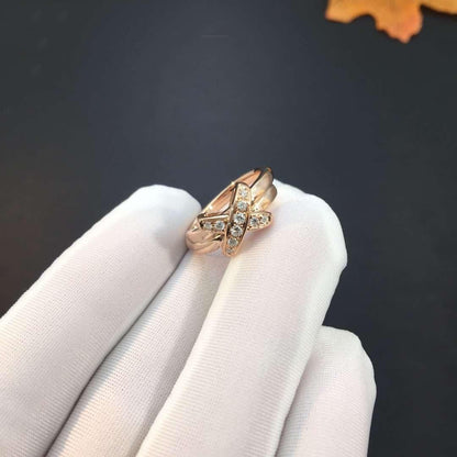 [NOVO]JEUX DE ROSA GOLD-DIAMANT-RING