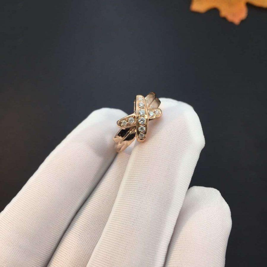 [NOVO]JEUX DE ROSA GOLD-DIAMANT-RING