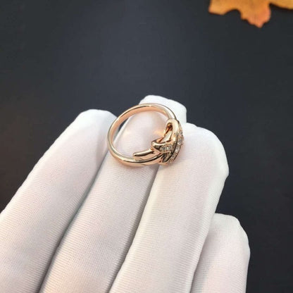 [NOVO]JEUX DE ROSA GOLD-DIAMANT-RING