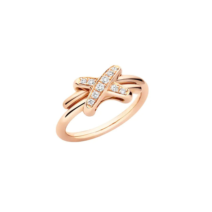 [NOVO]JEUX DE ROSA GOLD-DIAMANT-RING
