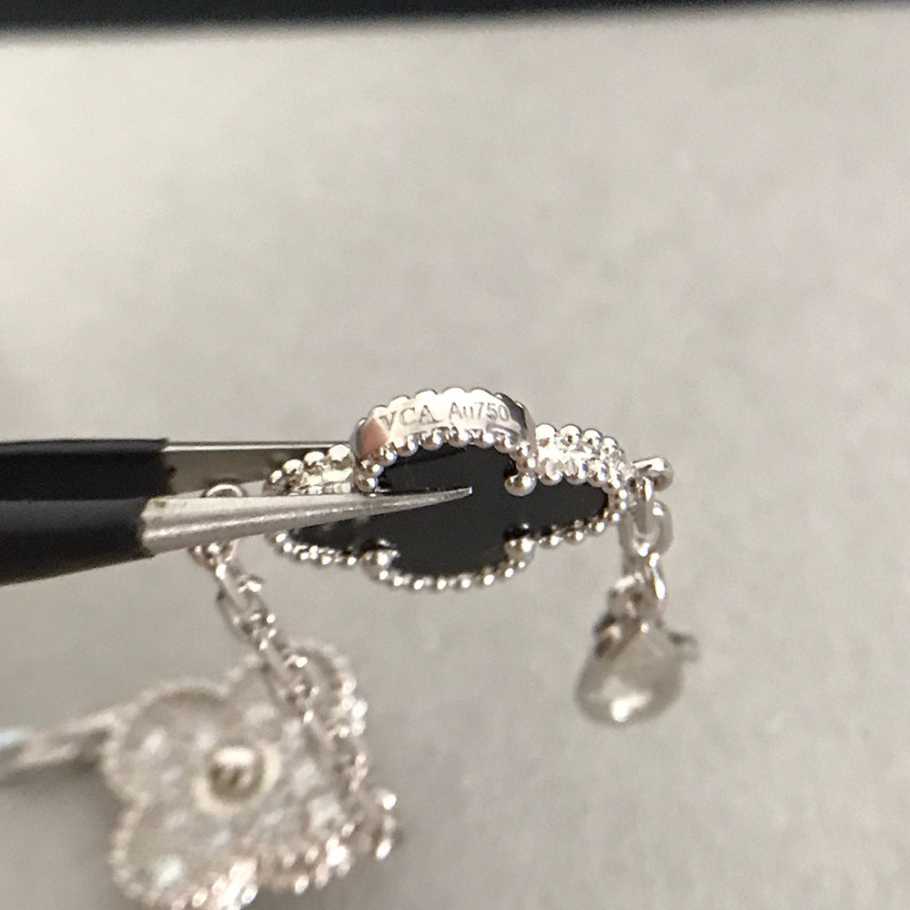 [GALE] CLOVER 5 MOTIF ONYXS BRACELET COLLECTION