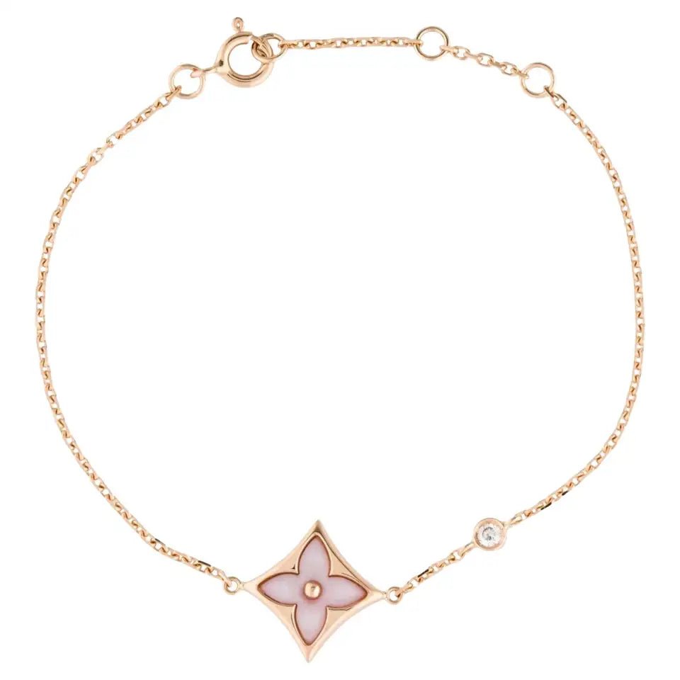 [GALE]STAR 1 DIAMOND PINK GOLD BRACELET