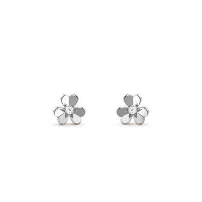 [GALE]FRIVOLE MINI SILVER FLOWER EARRINGS