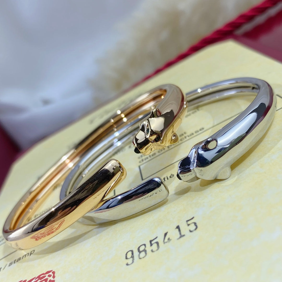 [GALE]PANTHERE SILVER OPEN BRACELET