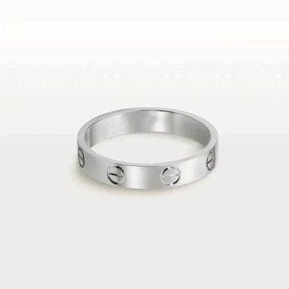[GALE]LOVE RING 4MM 1 DIAMOND SILVER